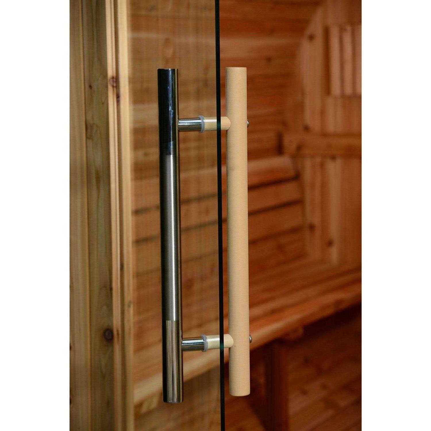 Almost Heaven Princeton 6 Person Classic Barrel Sauna - Image 2