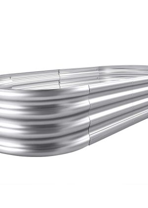 Land Guard Galvanized Raised Garden Bed Kit Galvanized Planter Boxes Outdoor Raised Garden