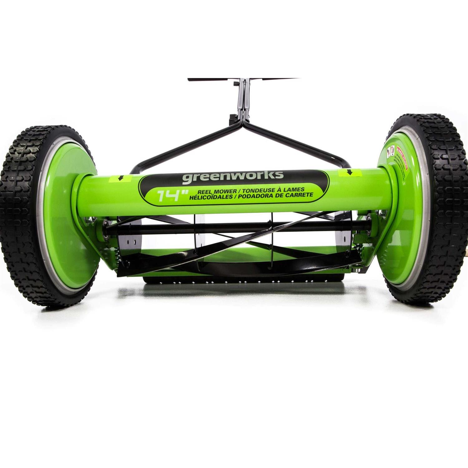 Greenworks 14-Inch Reel Lawn Mower RM1400 - Image 3