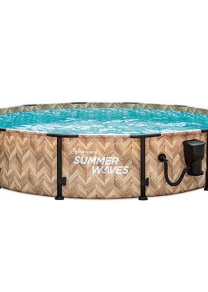 Summer Waves Elite Round Frame Above Ground Swimming Pool