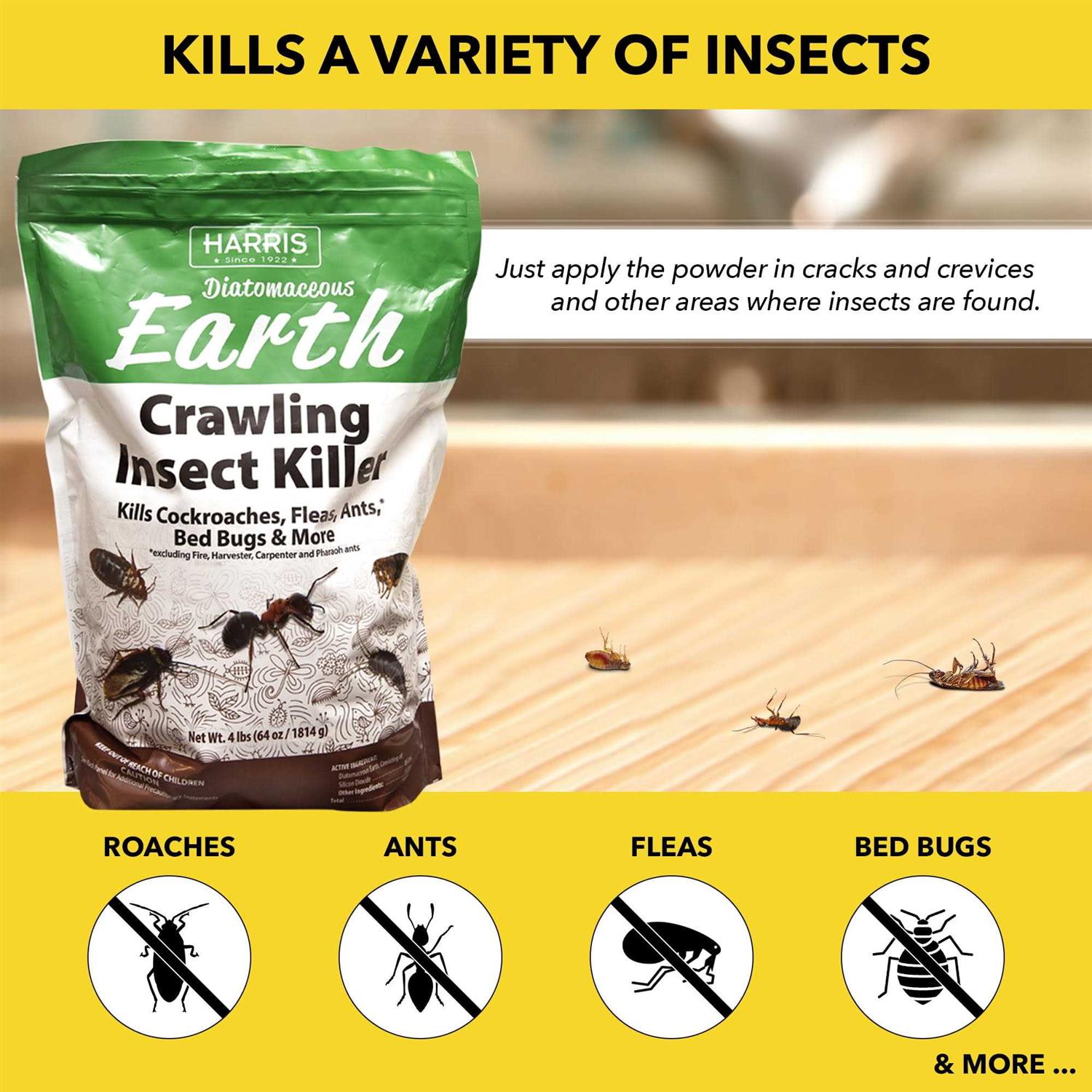 Harris Diatomaceous Earth Crawling Insect Killer - Image 4