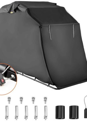 VEVOR Motorcycle Shelter Waterproof Motorcycle Cover Heavy Duty Motorcycle Shelter Shed