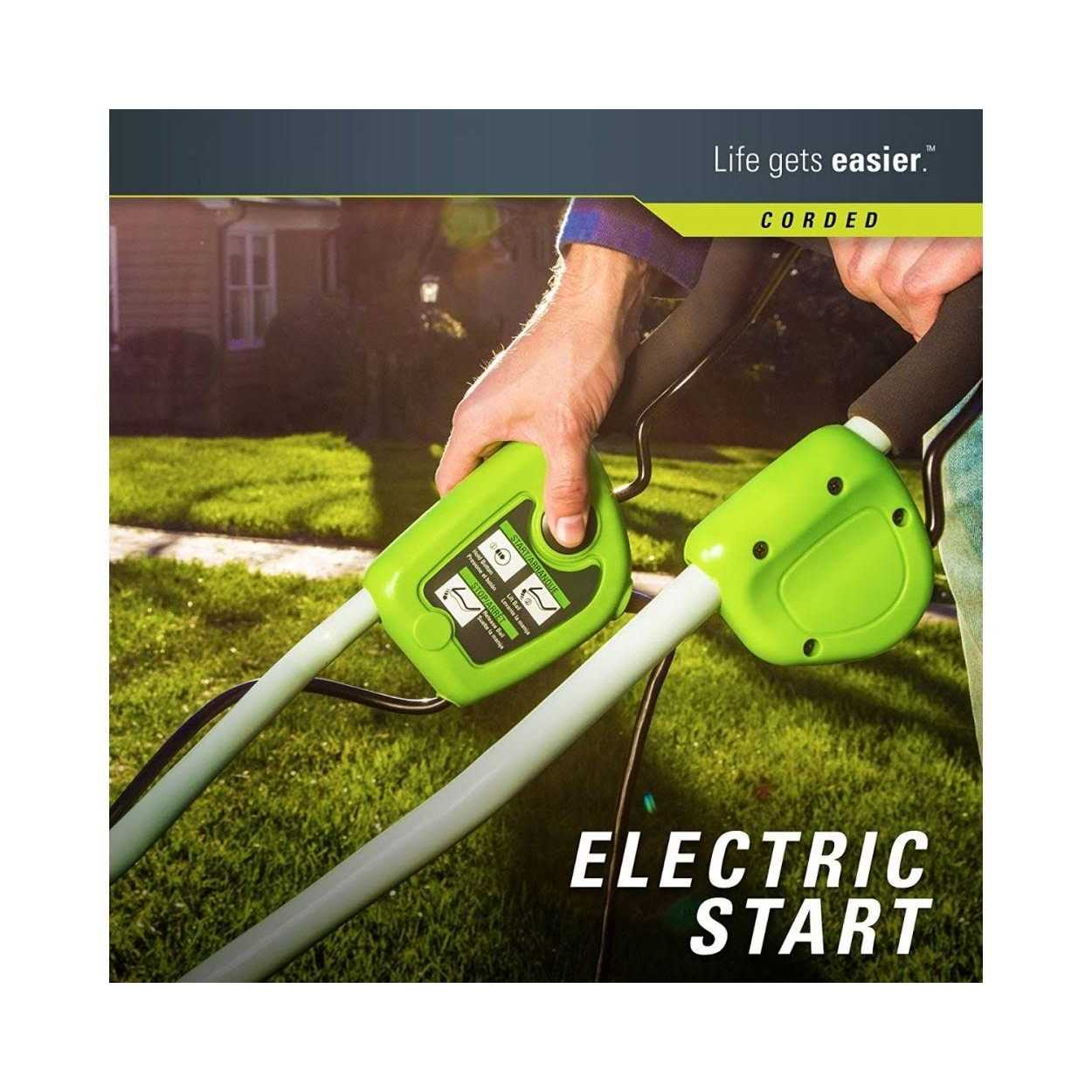 Greenworks 14 in. 10 Amp Corded Electric Dethatcher - Image 5