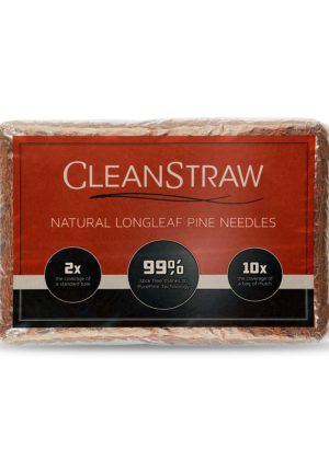 CleanStraw Mulch Natural Pine Needles 2.3 cu ft