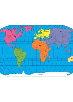 Shapes Etc. Practice Map Labeled World 30 Sht