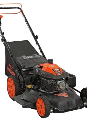 YARDMAX 22 in. 201 cc SELECT PACE 6 Speed CVT High Wheel FWD 3-in-1 Gas Walk Behind Self Propelled Lawn Mower