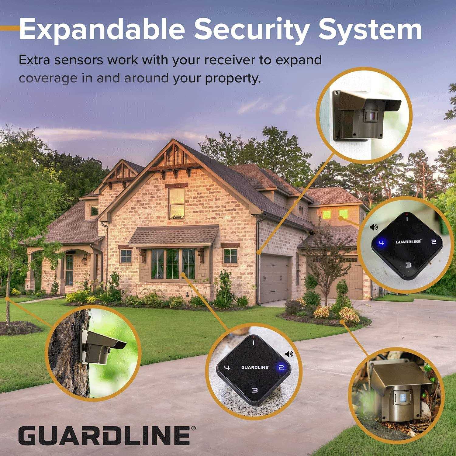 Wireless Driveway Alarm Guardline Security Driveway Alert System - Image 2
