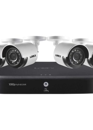 Lorex 1080p 8-Channel 1TB Wired DVR System with 4 Cameras
