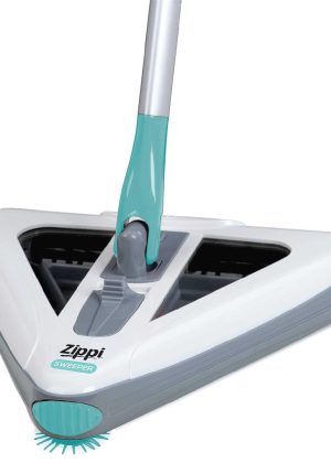 Zippi Sweeper Powerful and Lightweight Sweeper, Perfect For Carpet Hardwood and Tile