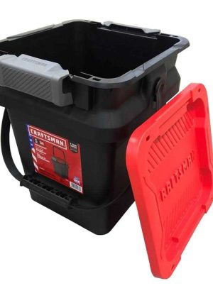 CRAFTSMAN Black Heavy Duty Tote with Latching Lid CMXXPBP