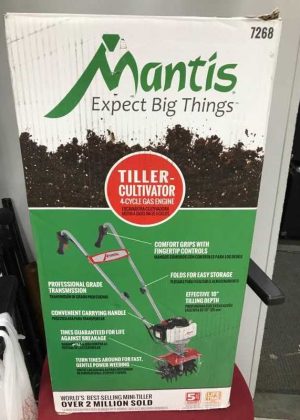 Mantis Mini-Tiller/Cultivator 25cc 9-in Front-Tine Tiller 7268