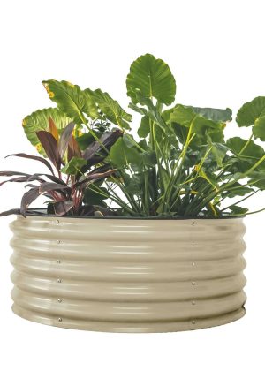Vego Garden Tall Round Metal Raised Garden Bed
