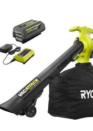 RYOBI 40V Vac Attack Cordless Battery Leaf Vacuum/Mulcher