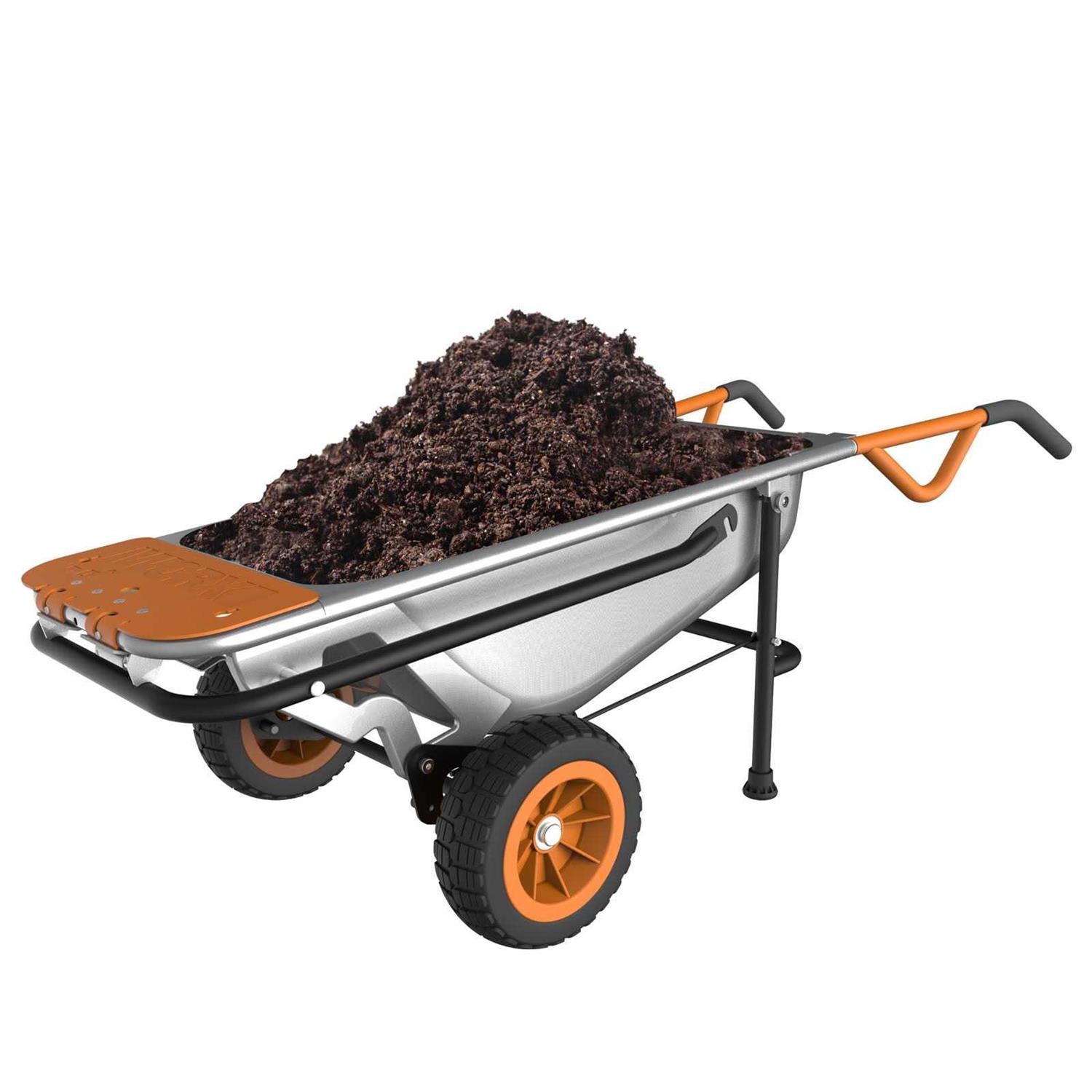 Worx WG050 Aerocart 8-in-1 Yard Cart Wheelbarrow Dolly - Image 5