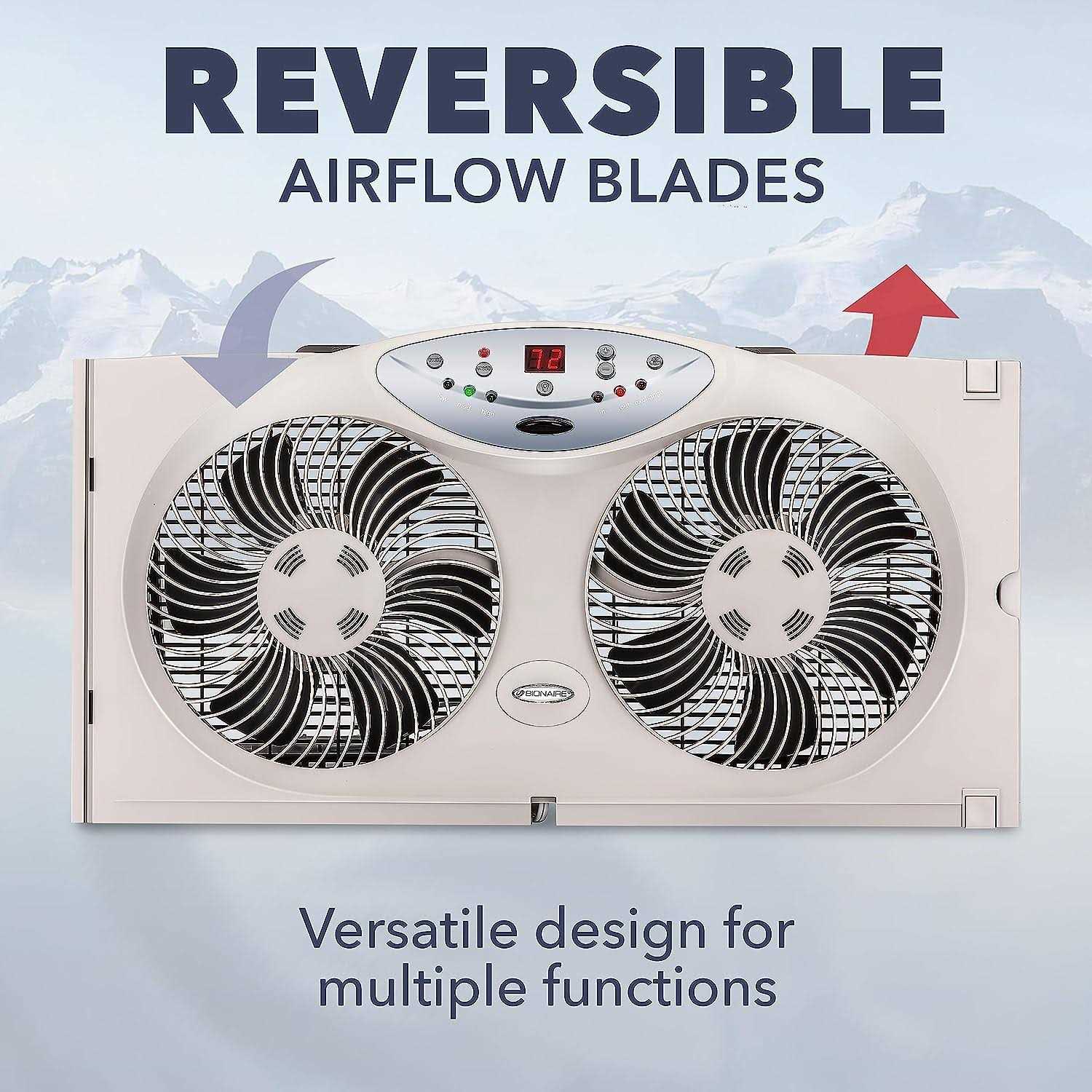 BIONAIRE Premium Digital 8.5 Twin Window Fan - Image 4