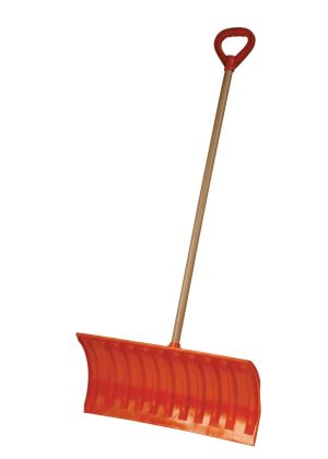 Bigfoot 25 in Orange D-Grip Poly Snow Pusher