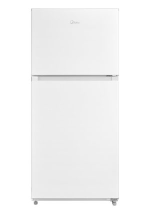Midea Garage Ready 18.1-cu ft Top-Freezer Refrigerator ENERGY STAR MRT18D3BWW