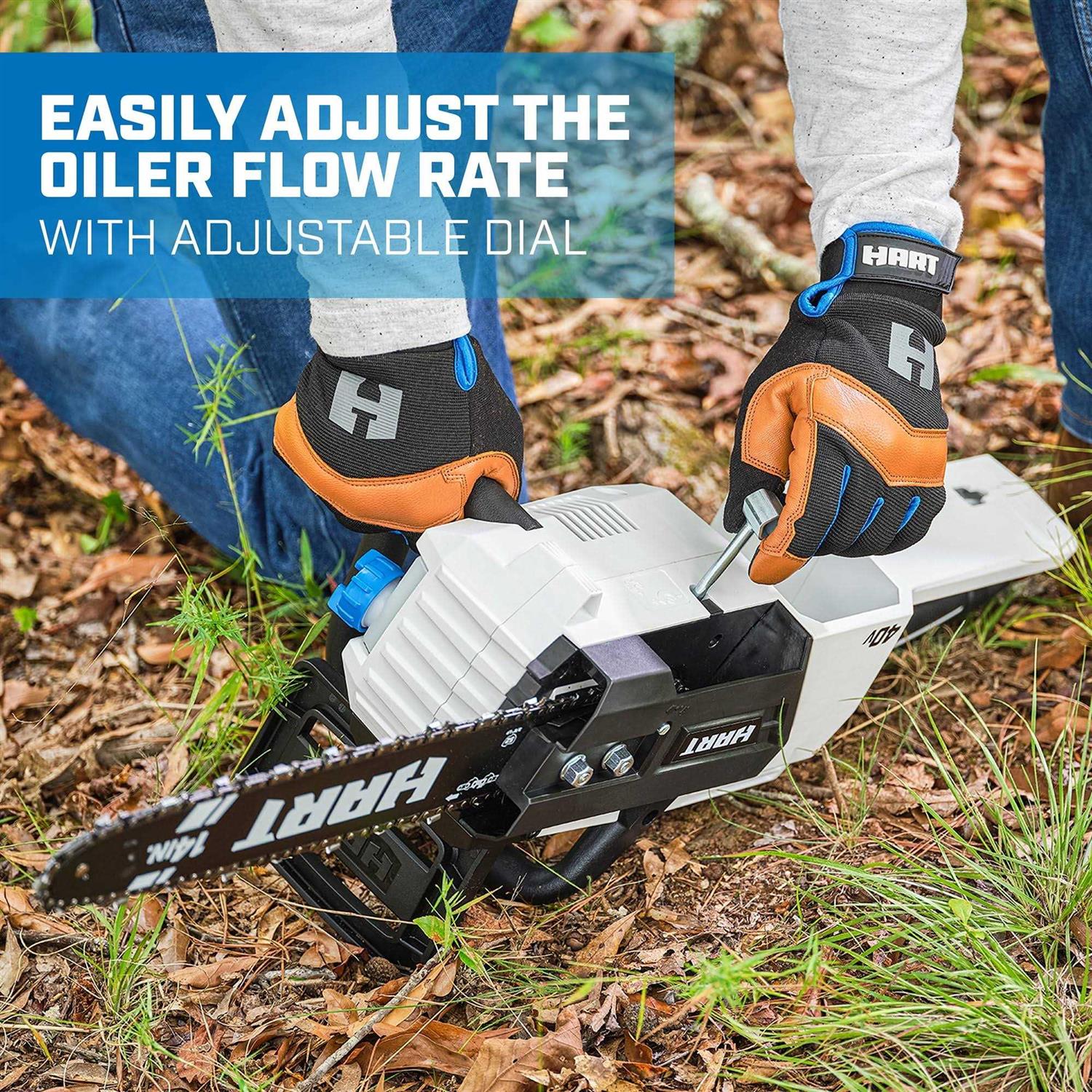 HART 40-Volt Cordless Brushless 14-inch Chainsaw Kit 4.0Ah Lithium-Ion Battery - Image 2