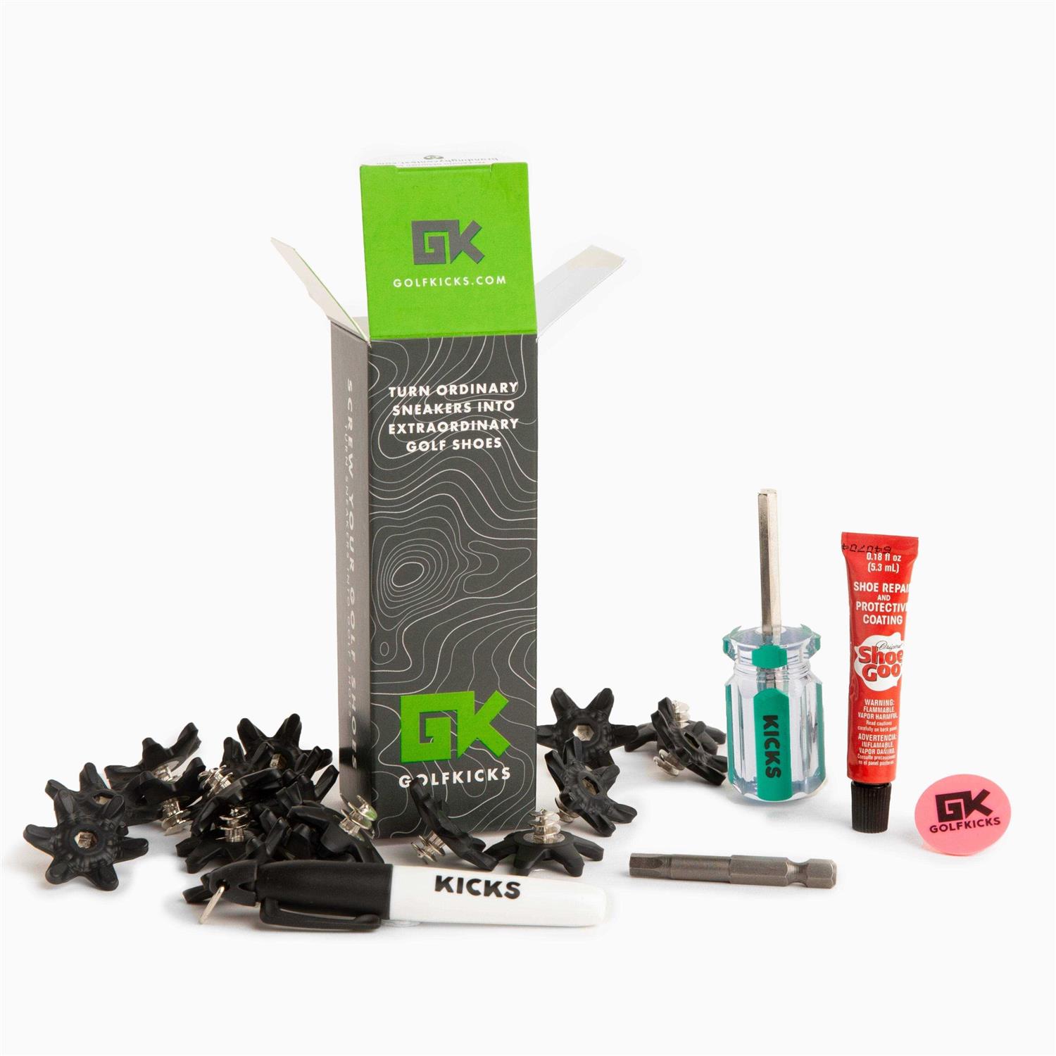 Golfkicks Golf Traction Kit for Sneakers with DIY Golf Spikes - Image 5