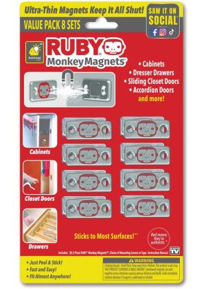 Ruby Monkey Magnets