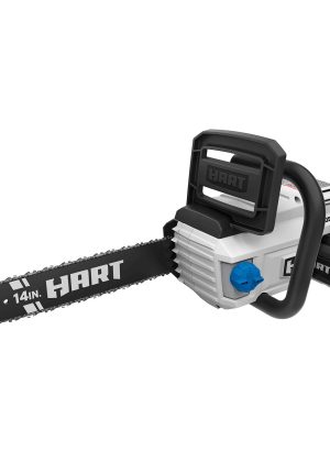 HART 40-Volt Cordless Brushless 14-inch Chainsaw Kit 4.0Ah Lithium-Ion Battery