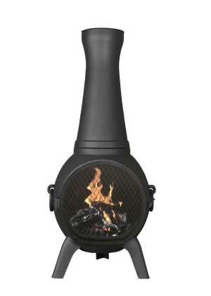 The Blue Rooster Prairie Fire Chiminea Outdoor Fireplace
