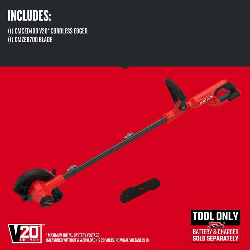 Craftsman 20v Lawn Edger Tool CMCED400B - Image 3