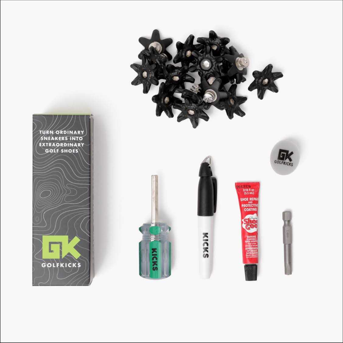 Golfkicks Golf Traction Kit for Sneakers with DIY Golf Spikes - Image 4