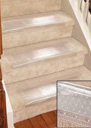 Unknown Clear Stair Treads Carpet Protectors Set of 2