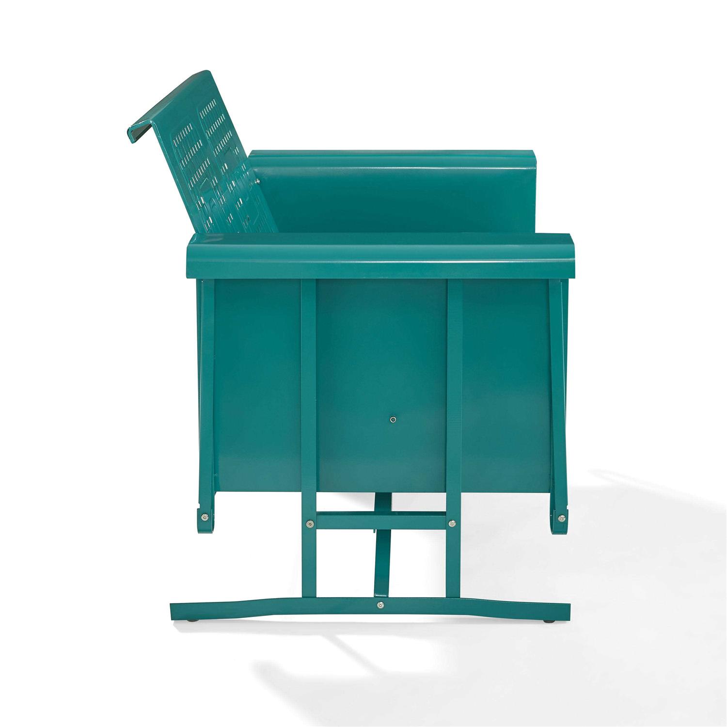 Crosley Bates Outdoor Metal Loveseat Glider - Image 3