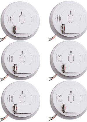 Kidde Smoke Detector Hardwired Smoke Alarm with Battery Backup i12060
