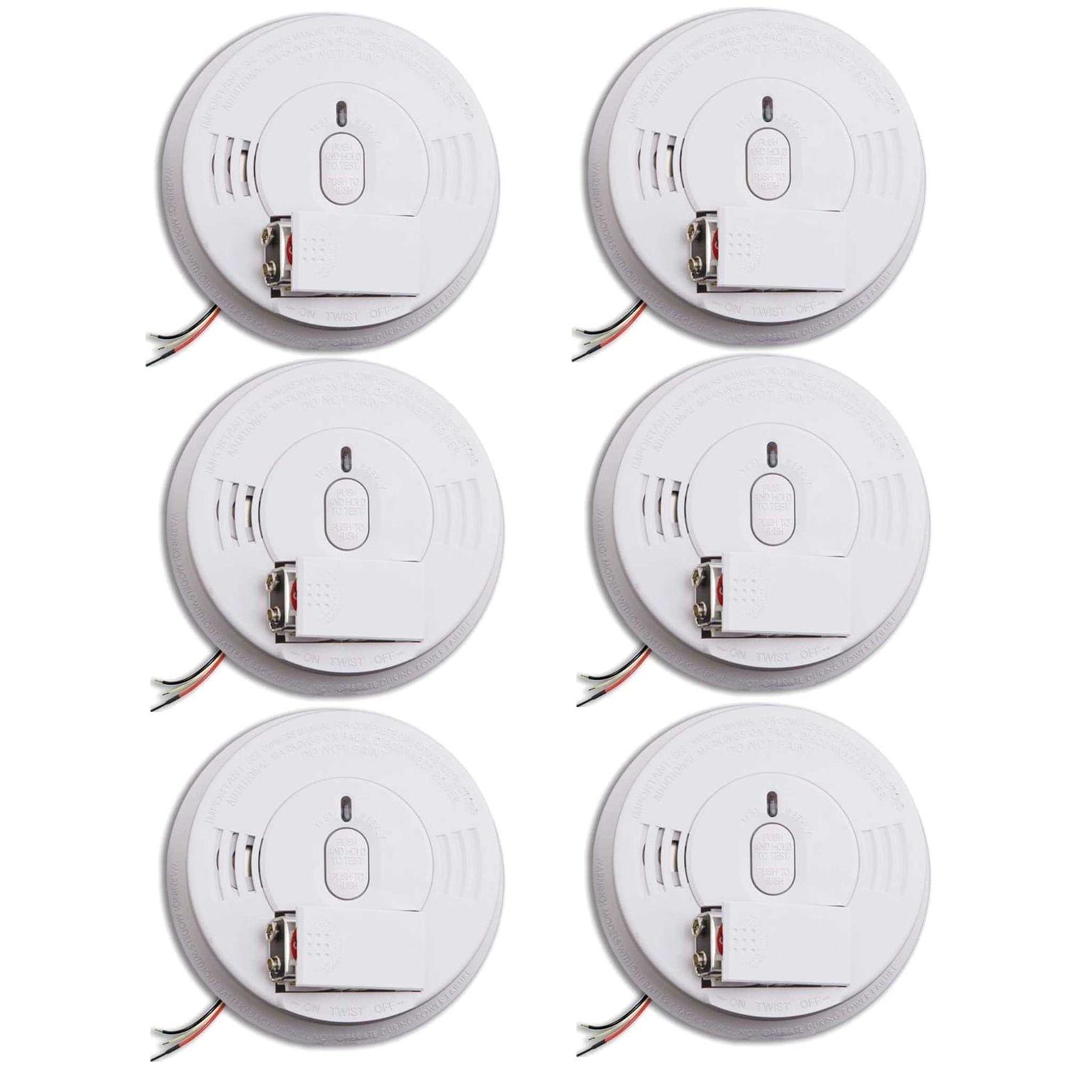 Kidde Smoke Detector Hardwired Smoke Alarm with Battery Backup i12060