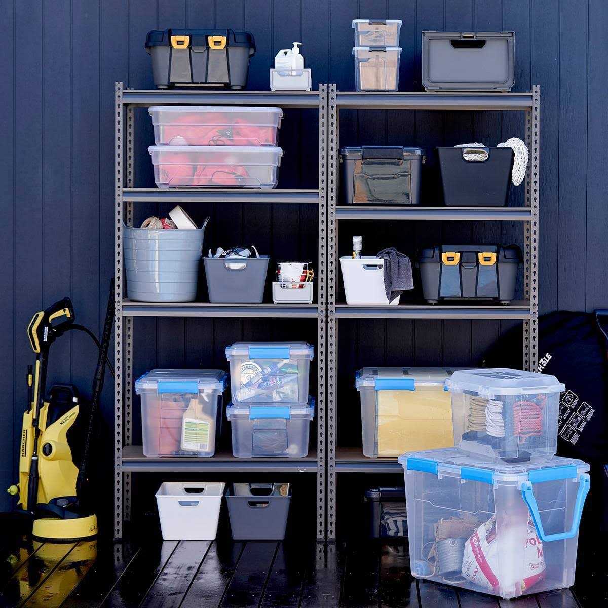 Ezy Storage IP67 Rated Waterproof Plastic Storage Tote with Lid - Image 5