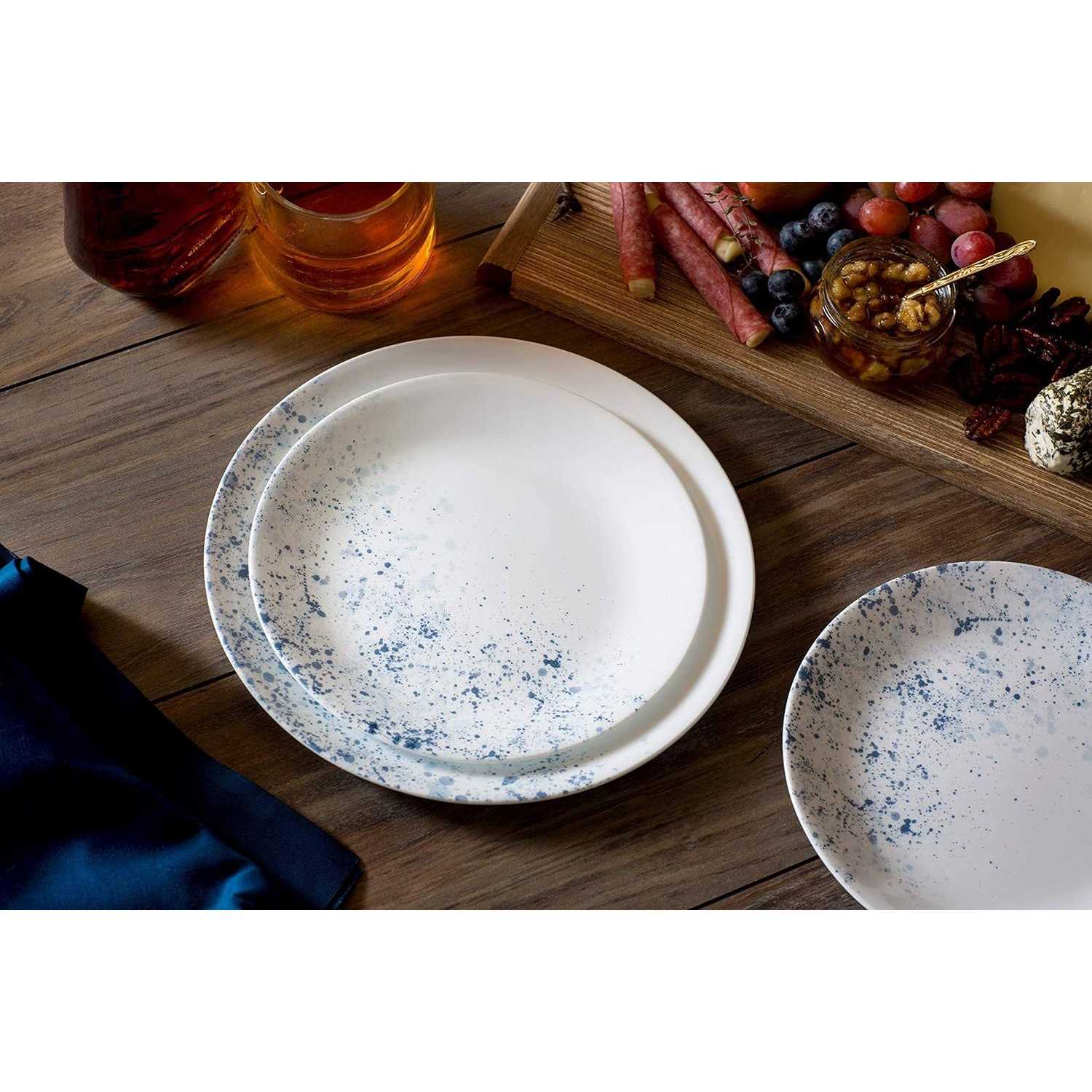 Corelle Indigo Speckle 18-piece Dinnerware Set Service for 6 - Image 5