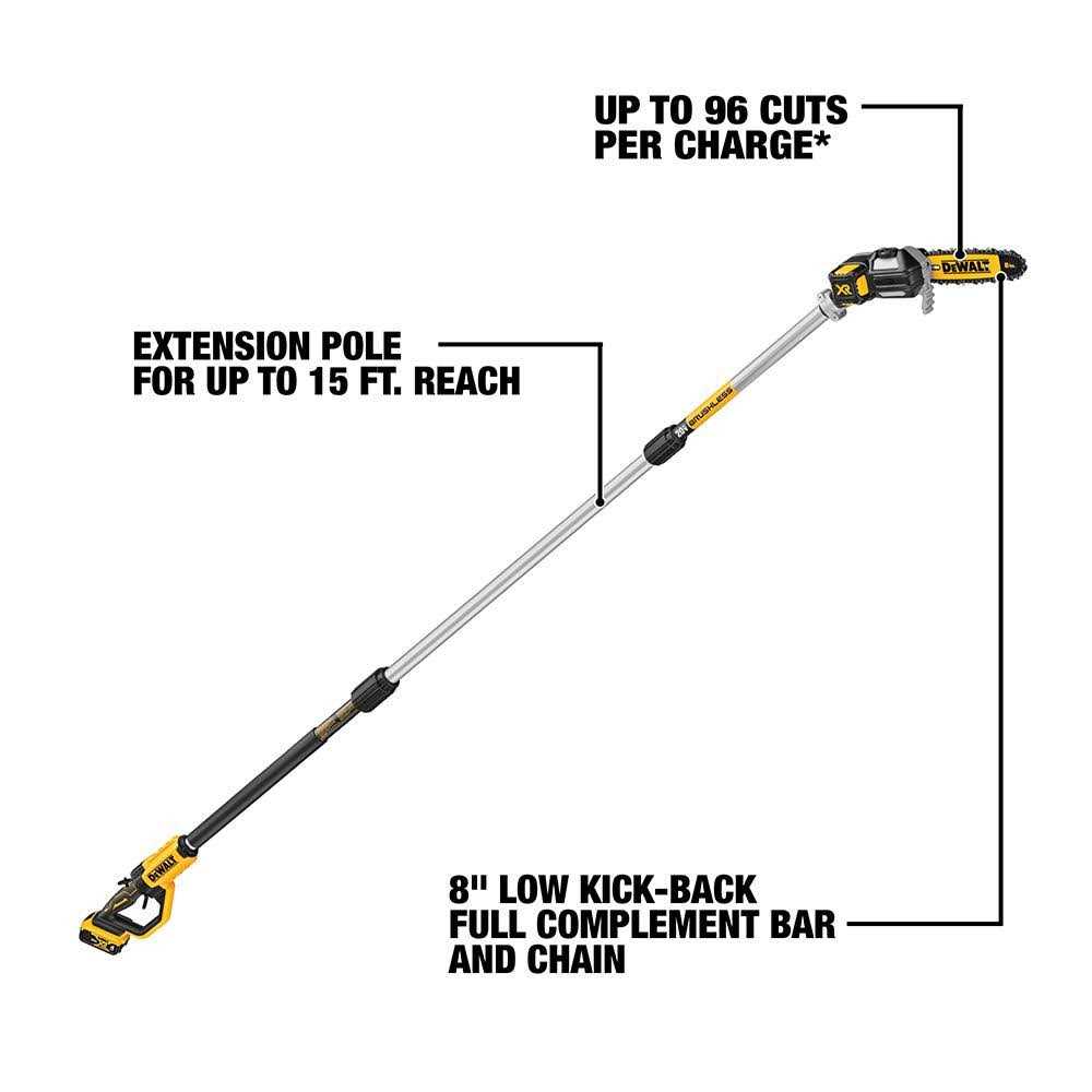 DEWALT 20V Max XR Cordless Pole Saw - Image 2