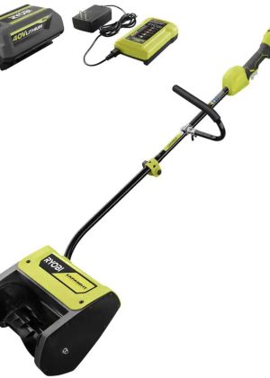 RYOBI 40V 12 in. Cordless Electric Snow Shovel with 4.0 Ah Battery and Charger