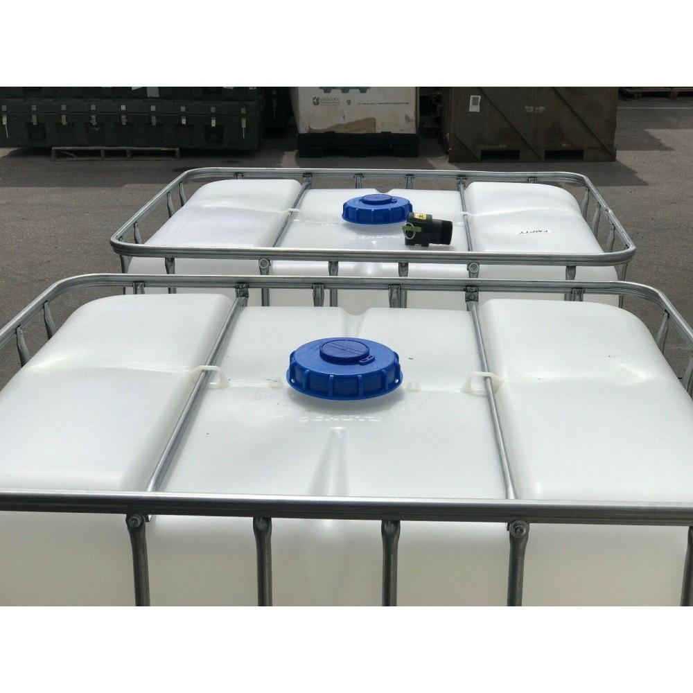 330 Gallon Food Grade IBC | Drinking Water, Rainwater Harvesting Container - Image 3