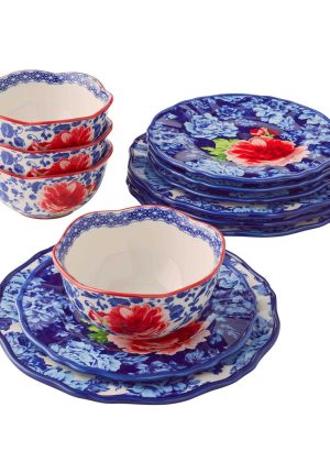 The Pioneer Woman 12-Piece Heritage Floral Dinnerware Set