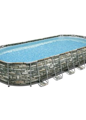 Coleman Power Steel 26 x 12 x 52 Oval Above Ground Pool Set