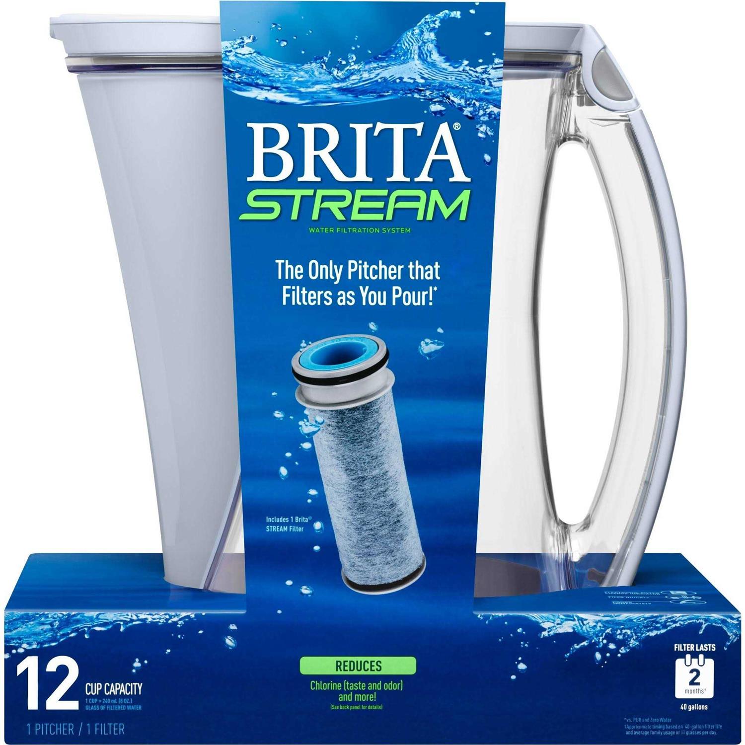 Brita Stream 12-Cup Filter as You Pour Water Pitcher - Image 2