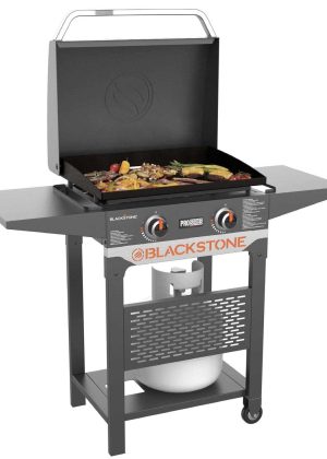 Blackstone Pro Series 2 Burner 22 Propane Pedestal Griddle with Hood
