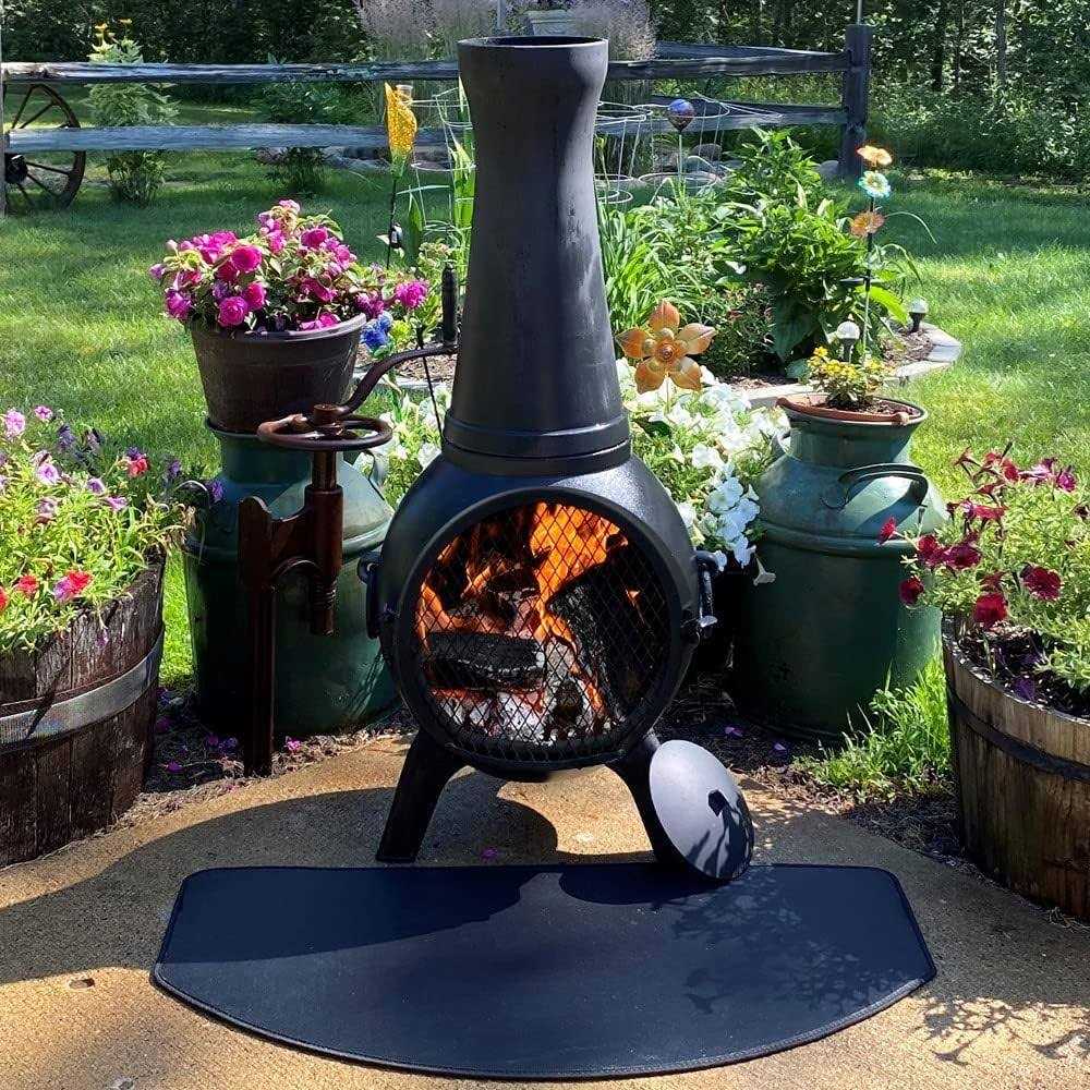 The Blue Rooster Prairie Fire Chiminea Outdoor Fireplace - Image 4