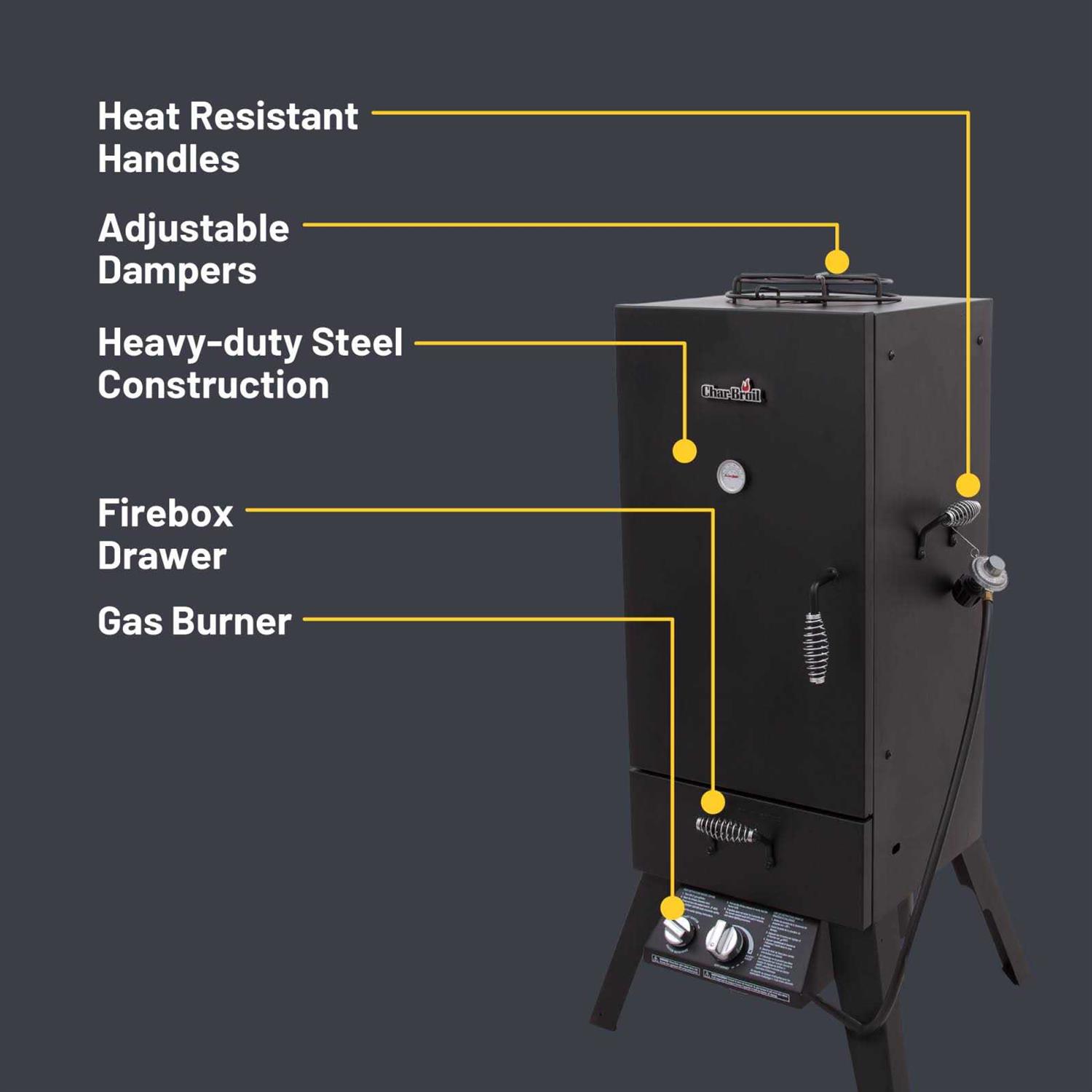Char Broil Vertical Gas Smoker - Image 4