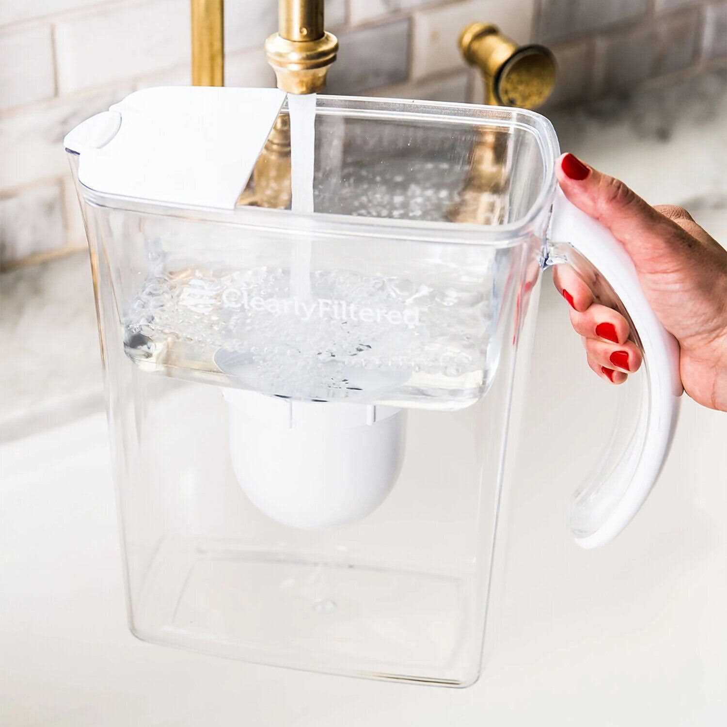 Clearly Filtered No. 1 Filtered Water Pitcher for Fluoride/Water Filter Pitcher with Affinity Filtration - Image 5