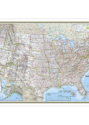 National Geographic United States Classic Wall Map