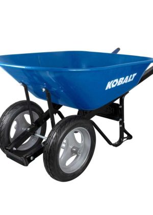 Kobalt 7-cu ft Steel Wheelbarrow with Flat-Free Tire P7-Sf-2W-K 35098