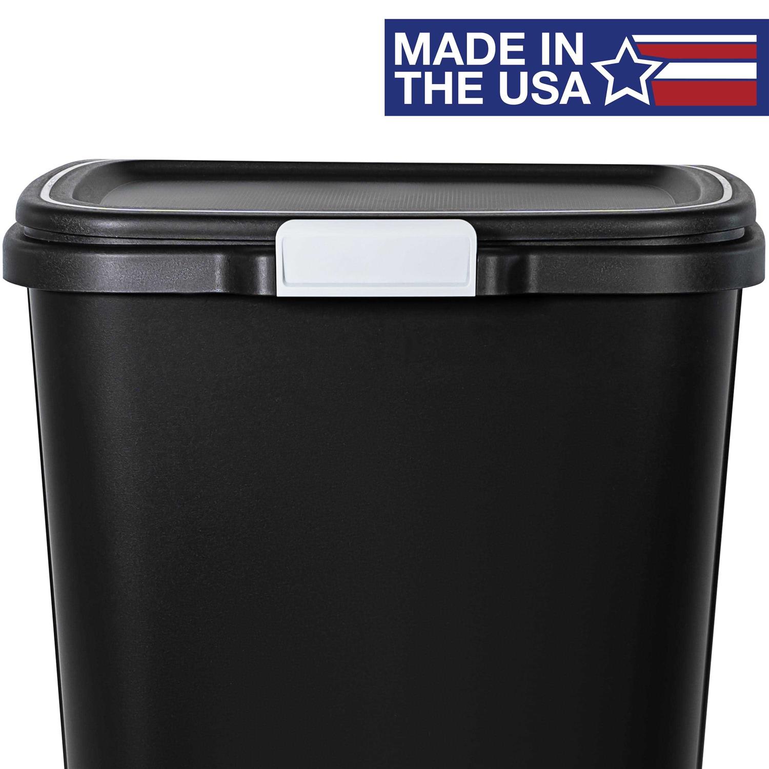 Hefty 13 Gallon Odor Control Touch Lid Trash Can - Image 3