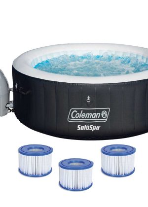 Coleman SaluSpa 4 Person Iatable Hot Tub Spa