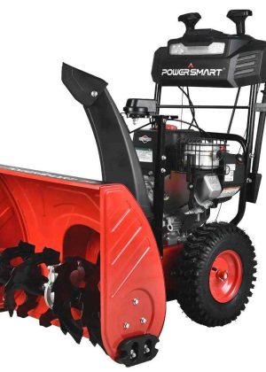 Powersmart 24 in. Two-Stage Gas Snow Blower with Electric Start and LED Light and Heated Handles