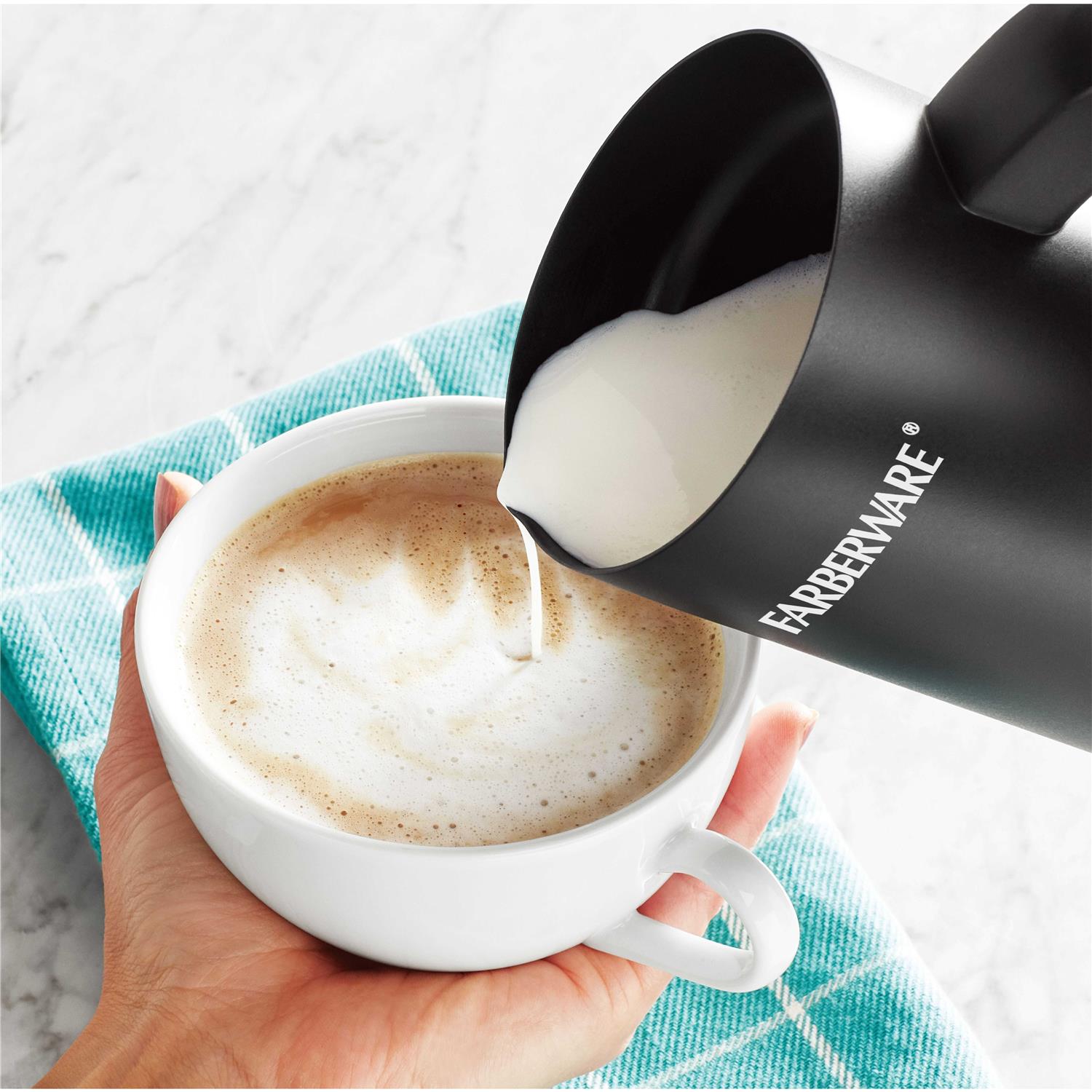 Farberware 10 oz Electric Milk Frother 4 in 1 Automatic Foam Maker - Image 2
